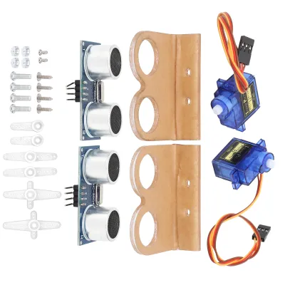 Produktbild von DIY Robot Car Kit, Ultrazvukový senzor Montážna konzola, Smart Car Basic Kit, Ultrazvukový senzor, Ultrazvukový modul, Elektronický komponent