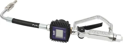 Zdjęcie produktu dla Elektroniczny pistolet dozujący olej - Cyfrowy przepływomierz oleju - 5-cyfrowy wyświetlacz LCD - Przepływomierz - Zawór sterujący - Czarny/srebrny