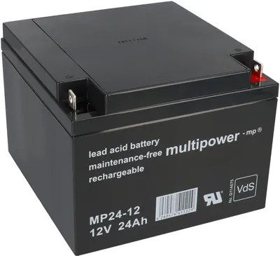 Image de Multipower Batterie au plomb MP24-12 Pb 12V / 24Ah VdS, M5