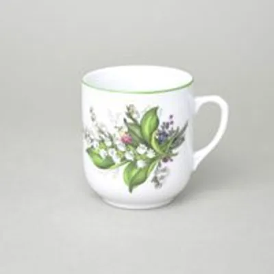 Obrázek produktu pro Hrnek Trojka 0,28 l, konvalinky, Český porcelán a.s.