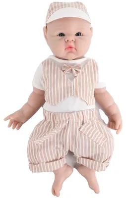 Produktbild von Wiedergeborenes Baby-Puppe, Vollsilikon, Realistisches Gefühl, Bemalte Babypuppe