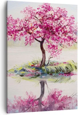 Produktbild von Bild auf Leinwand - Leinwandbild - Einteilig - Baum Abstraktion - 50x70cm - Wand Bild - Wanddeko - Wandbilder - Leinwanddruck - Kunstdruck - Wanddekoration - Leinwand bilder - Wandbild - PA50x70-3805