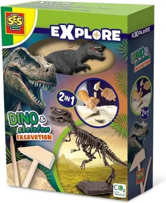Image de Fouille de dinosaures T-rex 2 en 1 - SES CREATIVE