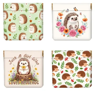Image de Lot de 4 petits portefeuilles avec motifs d'animaux