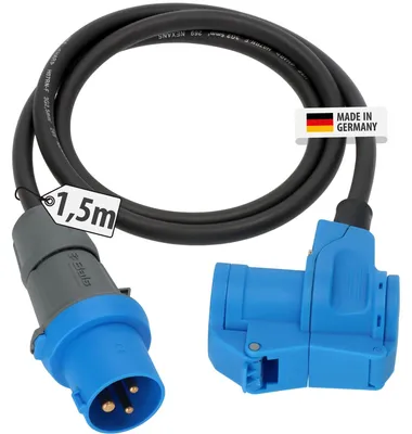 Image de Brennenstuhl 1133920525 Brennenstuhl Adapter-Leitung 1,5m H07RN-F3G2.5 sw Stecker