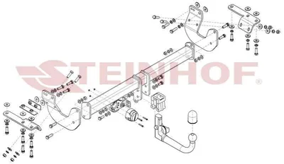 Produktbild von STEINHOF R-049 Anhängerkupplung 950kg Max für RENAULT MODUS / GRAND MODUS (F/JP0)