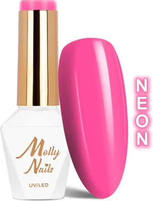 Immagine prodotto di Molly Nails Fancy Fashion Splash Of Pink Neon Smalto ibrido senza HEMA/Di-HEMA 8 g N. 332