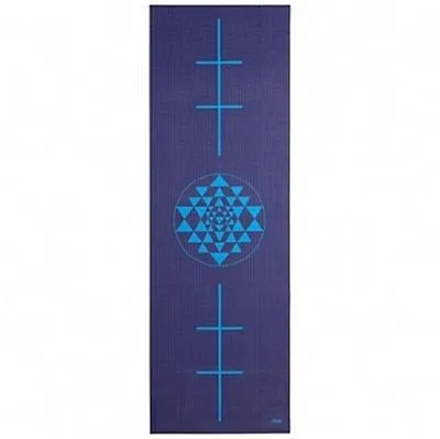 Obrázok produktu pre Jogová podložka Leela Collection Yantra/Alignment, tmavomodrá