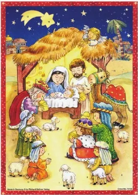 Image de Calendrier de l'Avent n° 70128 « Bethléem » 26,5 x 35,5 cm