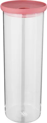 Produktbild von BergHOFF Leo 3950120, Behälter, Rund, 1,9 l, Pink, Transparent, Glas, Polypropylen (PP), Silikon, 295 mm