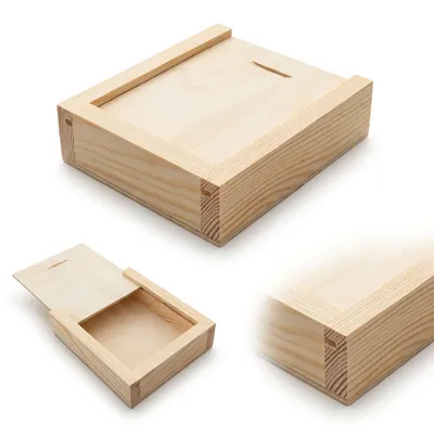 Zdjęcie produktu dla Pudełko drewniane na drobiazgi 11 cm pod grawer decoupage DIY prezent