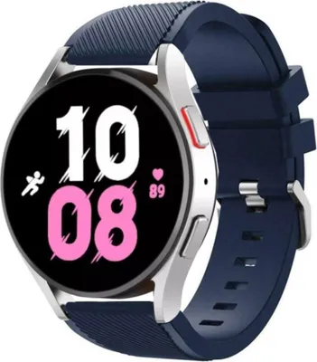 Produktbild von Strap-it Samsung Galaxy Watch 5 - 44mm Silikonarmband (Dunkelblau)