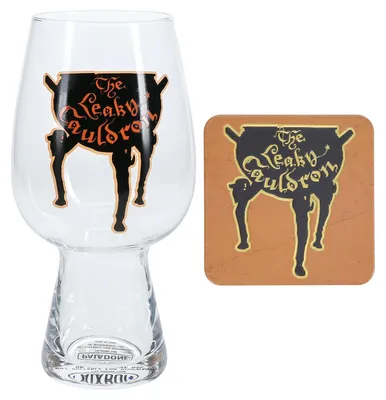 Harry Potter Glas & Untersetzer Set 550 ml
