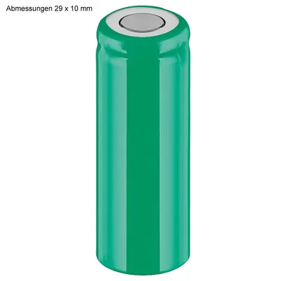 Produktbild von Batéria NiMH 2/3AAA Flat Top 1,2 V so 400 mA bez hlavy 29x10 mm