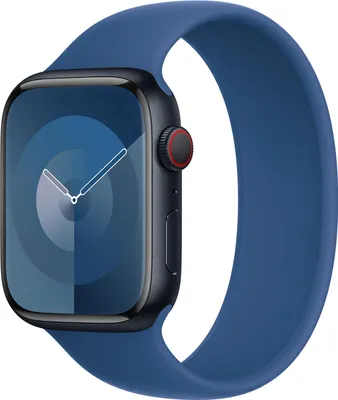 Produktbild von Apple Silikon-Solo-Armband für die Apple Watch | 44/45/46/49 mm – Größe 5 – Blue Ocean