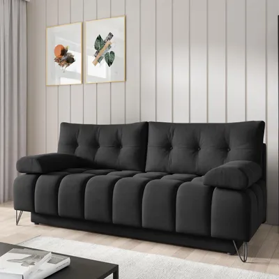 Produktbild von Sofa 3-Sitzer BERGEN mit Schlaffunktion & Bettkasten, Anthrazit