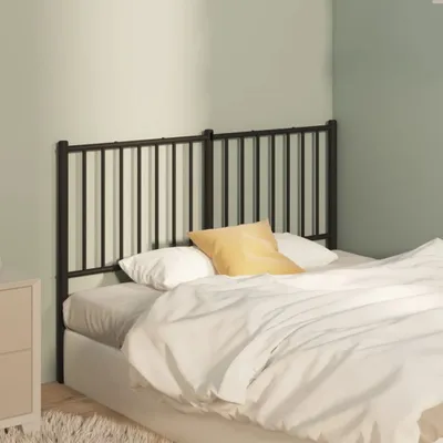 Produktbild von The Living Store Kopfteil Metall Schwarz 120 cm