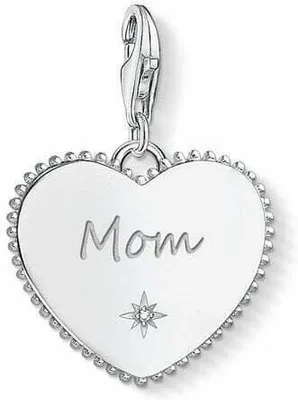 Produktbild von THOMAS SABO Charm-Anhänger "Herz Mom" Silber Zirkonia 1685-0