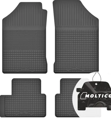 Produktbild von Gummimatten mit Rand Auto Fußmatten Gummi Automatten Passgenau 4-teilig Set - passend für Fiat Punto I 1993-1999