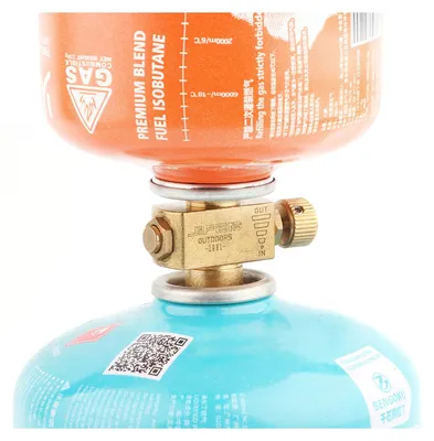 Image de Adaptateur de remplissage de gaz pour camping, compatible avec les cartouches d'isobutane/butane