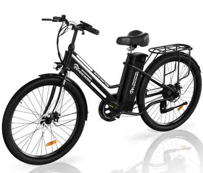 Image de EVERCROSS TECH Vélo électrique pour adultes, 26 pouces E-Bike - moteur 250W, batterie 36V 10.4AH, 15/20/25 KM/H, écran LCD, E-Citybike hommes/femmes