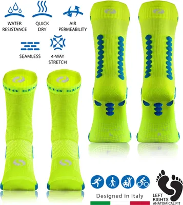 Produktbild von SESTIMI Sport Socks SKB09 – Nahtlose Sportsocken | Frottee, atmungsaktiv, anatomisch | Laufen, Fitness, Wandern | Komfort & Haltbarkeit |  EU