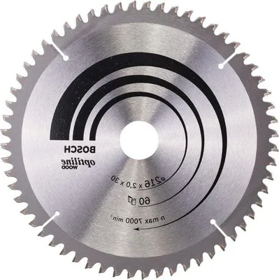 Zdjęcie produktu dla Brzeszczot do drewna 216 x 30 x 2 mm, 60 zębów, do obróbki drewna