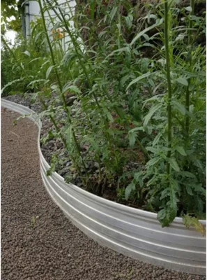 Produktbild von Aluminium Rasenkanten Höhe: 10 cm, Länge: 25 m | Beeteinfassung | Beetumrandung | Beetbegrenzungen