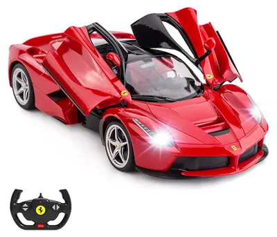 Produktbild von rastar Ferngesteuertes Auto by 1/14 Ferrari LaFerrari Funkfernsteuerung R/C Spielzeugauto Modellfahrzeug für Jungen Kinder, Rot