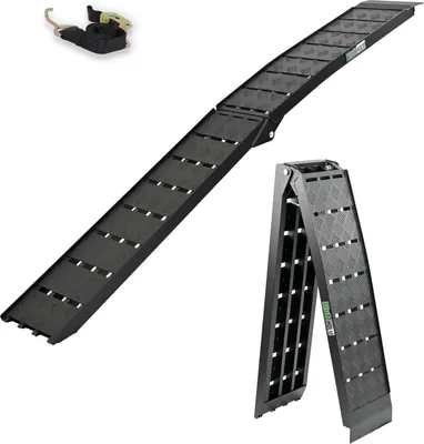 Produktbild von TRUTZHOLM 1 x Auffahrrampe klappbar 226 cm Traglast 680 kg Alu geriffelt Motorradrampe Verladerampe