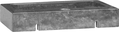 Obrázok produktu pre vidaXL Nástenné umývadlo Grey 38x24x6,5 cm Mramor