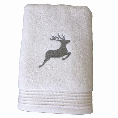 Produktbild von framsohn Frottier Handtuch 'Hirsch' 50 x 100 Champagner
