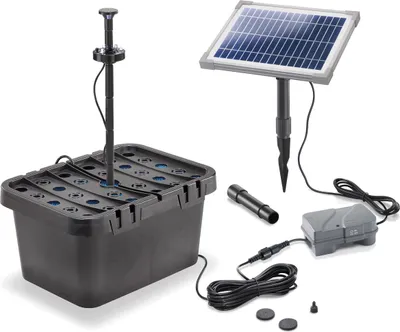 Produktbild von esotec Solar Unterwasser Teichfilterset Profi 5/160 LED 1,5Ah LiFePo Akku 101069