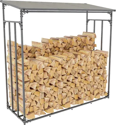 Produktbild von Kaminholzunterstand Ruston Aluminium XL anthrazit