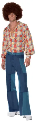Immagine prodotto di Costume retrò anni '70 di Smiffy, blu - Halloween e Carnevale
