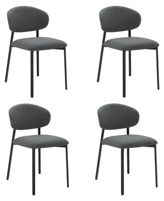Produktbild von CHITA Polsterstuhl (4 St) 4-Fuß-Stuhl, Esszimmerstuhl, Verstellbare Füße, Metallgestell