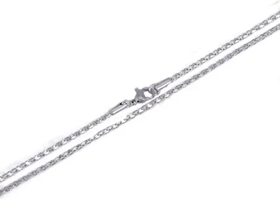 Produktbild von Halskette Choker Kordelkette 2mm aus Edelstahl Damen - Silber