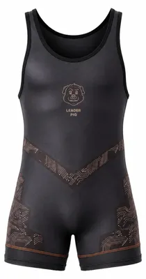 Image de LEADER ID Party Singlet Pig Black/Brown - 1x Taille S