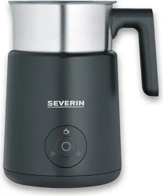 A product shot of a milk frother on a white background.
