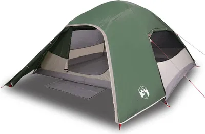 Produktbild von vidaXL Kuppel-Campingzelt 4 Personen Grün Wasserdicht