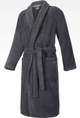 Image de Peignoir pour homme JOOP! 1651 à col châle, couleur anthracite, taille 54/56