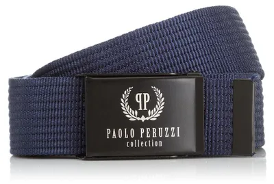 Produktbild von Herrengürtel 125 cm für Jeans Paolo Peruzzi navy blau Gürtel PW-09-125