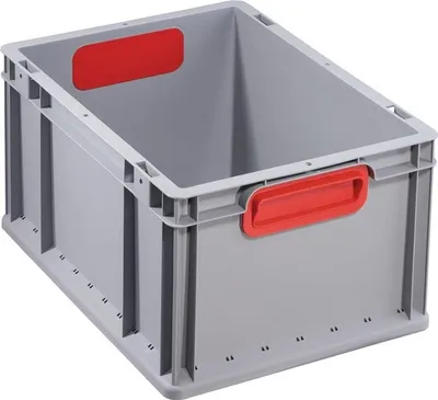 Produktbild von allit Aufbewahrungsbox ProfiPlus EuroBox 422 grau/rot