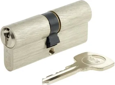 Productafbeelding van YALE cilinder – Geschikt voor buitendeuren/entree – 5 stiftsysteem – 3 sleutels – 35 x 35 mm