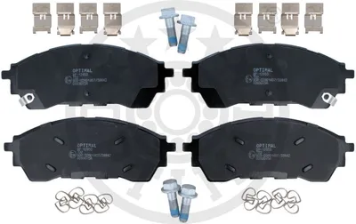 Produktbild von OPTIMAL Bremsbeläge Satz Vorne Bremsklötze für FORD RANGER (TKE) BP-12950