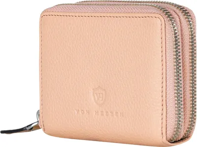 Produktbild von Echtleder Geldbörse RFID Schutz Damen & Herren Portemonnaie mit Münzfach Kartenfächern Reißverschluss Nappaleder Wallet elegante Geschenkbox