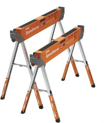 Immagine prodotto di Coppia di cavalletti da lavoro BORA Speedhorse XT 760 - 910 mm Regolabili in altezza ( PM-4550T ) Portata totale 1600 kg