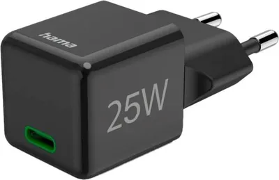 Obrázek produktu pro Nabíječka HAMA Super Mini Power Delivery Quickcharge USB-C 25W černá