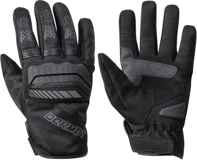 Produktbild von Germot Wind Motorrad Handschuhe, schwarz/grau, 8