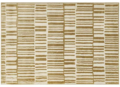 Productafbeelding van Tapijt, wasbaar, geometrisch patroon, 1200 mm x 1700 mm, beige